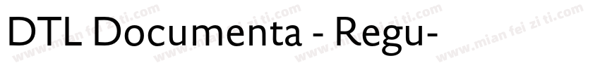 DTL Documenta - Regu字体转换
